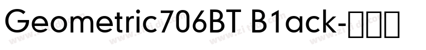 Geometric706BT B1ack字体转换